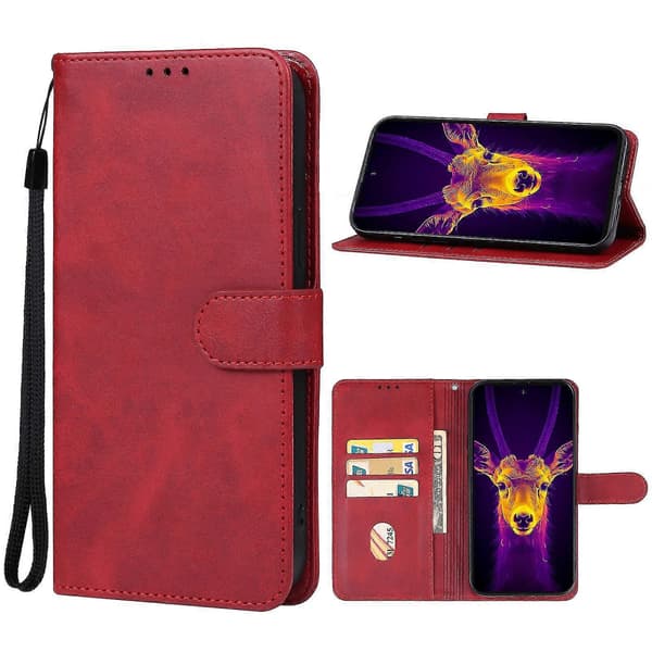 [LCS]Til Ulefone Armor 25T Pro Læder Telefoncover Red