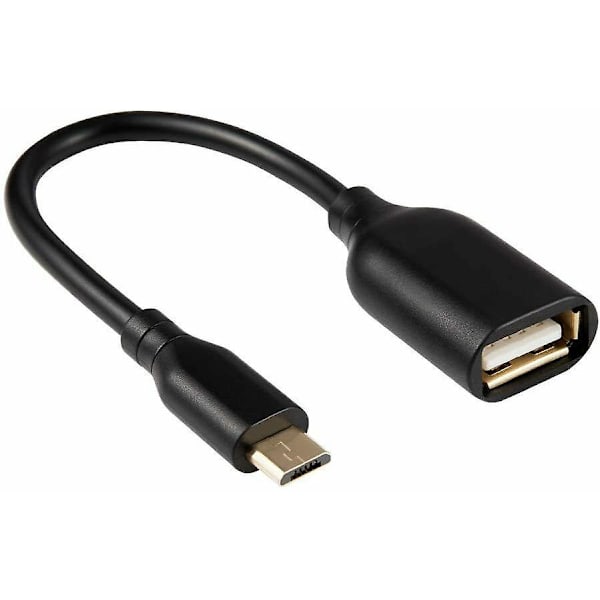 Micro Usb B Hane Till Usb A Hona Otg Adapter Konverteringskabel För Android Samsung