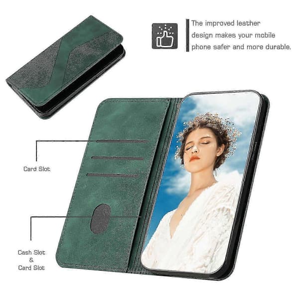 [LCS]Stativfodral för Samsung Galaxy A41 med PU-läderfodral Green Samsung Galaxy A41
