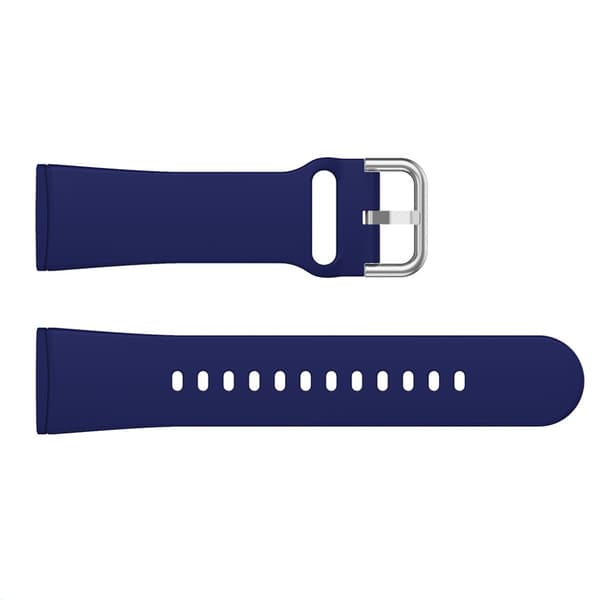 Silikonearmbånd Versa 3/Fitbit Sense - Mørkeblå Mørkeblå DarkBlue M\u00f6rk Bl\u00e5