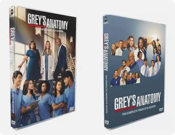 Greys Anatomy Dramaserien Sesong 19-20 (DVD 7-Disc Set) engelsk versjon