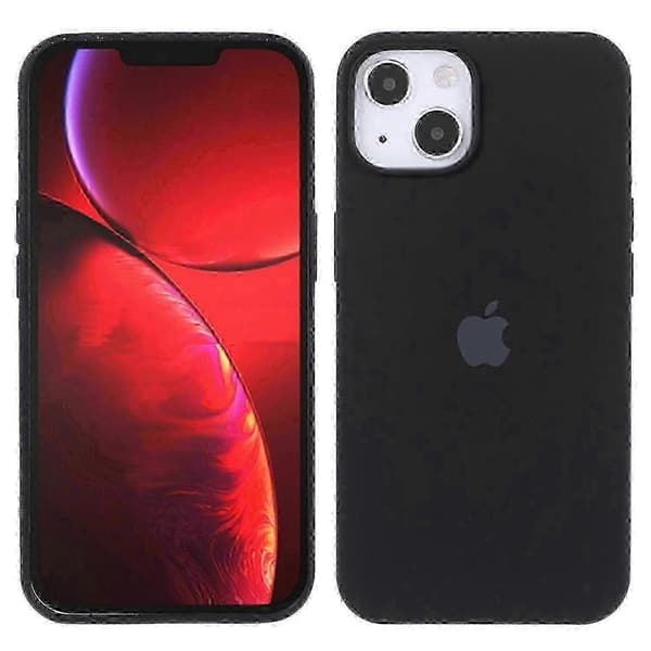 [LCS] Silikonfodral för iPhone 14 Silkeslen känsla Solid fiberfoder Anti-fingeravtryck Stötsäkert skal -zy_gift Style B