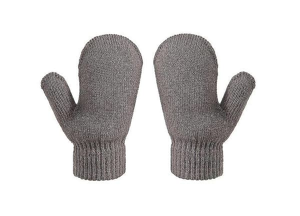 [LCS]Vinter Barn Polar Fleece Mjuk Varm Mössa Handskar Set gray
