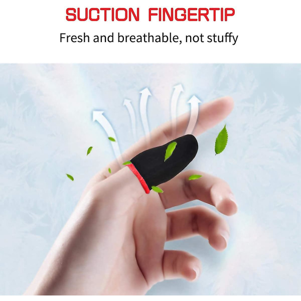 3-pack mobil fingerfodral, andningsbara Pro Gaming fingerhandskar, viktlösa magnetiska fingerfodral med pekskärm