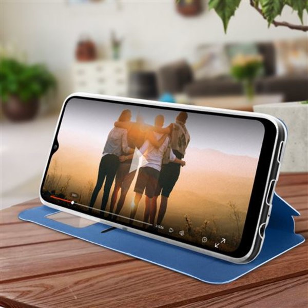 Cover till Samsung Galaxy A02s Displayfönster Korthållare Video