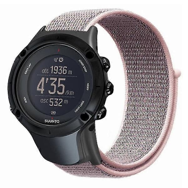 [LCS]Kompatibel med Sunnto Ambit3/ambit3 Peak Urrem Nylon Sport Loop Urrem Pink