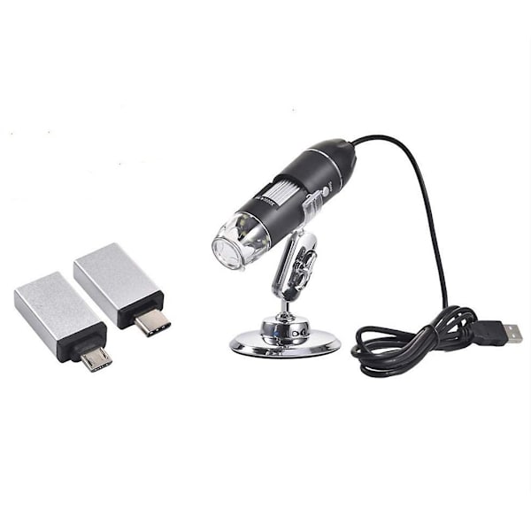 1600 gånger Zoom 8 LED Mikroskop Digital Förstorare