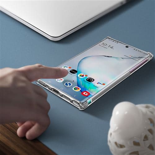 [LCS]Skyddspaket kompatibelt med Samsung Galaxy Note 10 Plus mjukt fodral 9H Tem