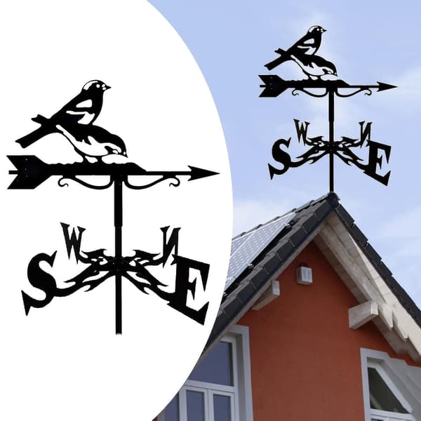 [LCS] Retro metall vindfløy værfløy vindretningsindikator Brids