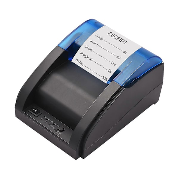 [LCS] 58 mm termisk kvitteringsprinter med USB- og Bluetooth-forbindelse til POS
