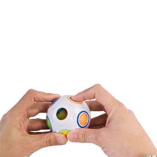 [LCS]Klovnespil magisk regnbuekuglepuslespil 7 cm hvid