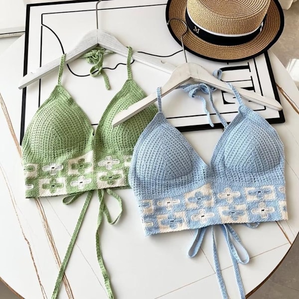 Dam Badkläder Topp Strandkläder Outfit KLÖVERGRÖN KLÖVERGRÖN Clover-Green Clover-Green
