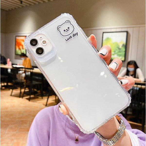 2 stk. blødt, transparent etui til iPhone 12 11 X Xr 8 7 6 Plus iPhone 11 Pro
