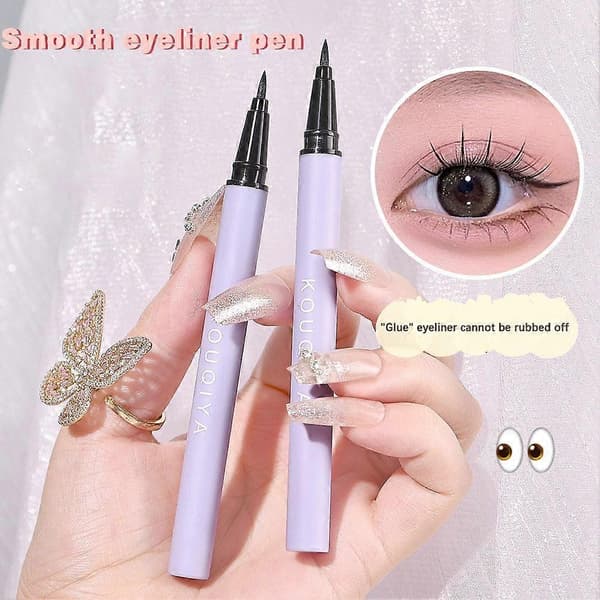 Eyeliner Sort Glat Svedafvisende Vandtæt Langtidsholdbar til Begyndere
