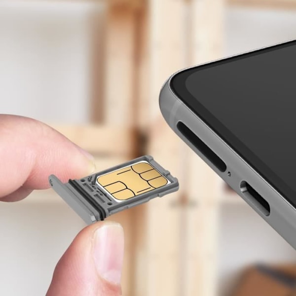 Samsung Galaxy S21 Plus Erstatning SIM-kort Skuff Sølv Pengar