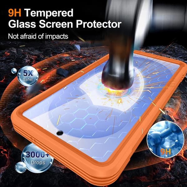 [LCS]Samsung Galaxy S26 5G Cover med Hærdet Glas MagSafe Orange