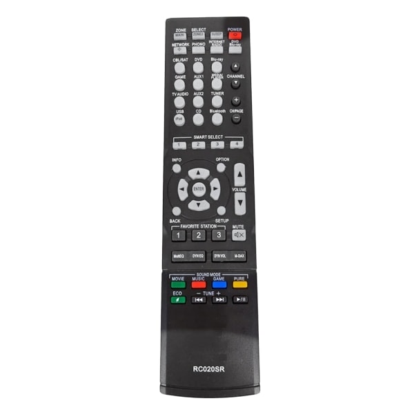 Fjärrkontroll Kompatibel med Marantz RC020SR NR1504 RC018SR NR1403 NR1501 RC006SR Slim Line 5.1 Kanal AV Surround Hemmabio