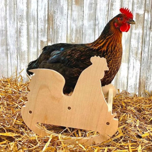 Träställning Papegojor Husdjur Kycklingar Stora Tuppar Höna Ställning Gungställning Bebiskycklingar Hönshus Hästform Chicken Shape