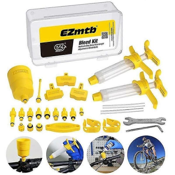 [LCS]Safe and Reliable Bicycle Brake Bleed Kit, Comprehensive Tool Set Offers Convenient and User-Friendly Maintenance for Hydraulic Disc Brakes