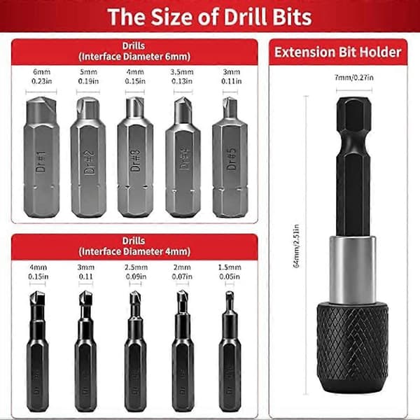 33PC Skrueudtrækkersæt Brækket Boltfjerner Kit HSS Easy Out med Magnetisk Holder Topnøgleadapter Etui