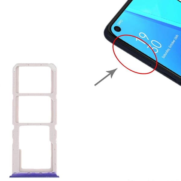 [LCS] OPPO A52 4G SIM-korttikelkka + Micro SD -korttikelkka Blue