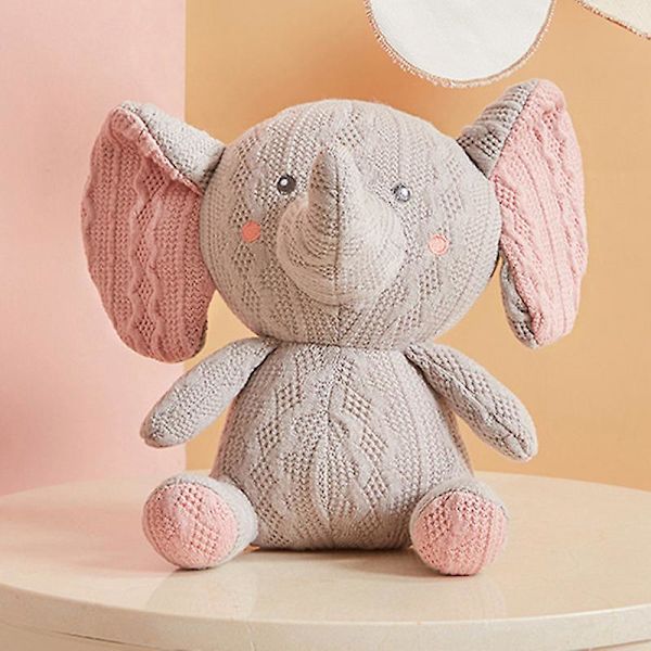 Bedårande Djur Ull Docka Mjukt Gosedjur Barn Kramkudde Soffa Hem Dekorativ Prydnad Födelsedag Elephant