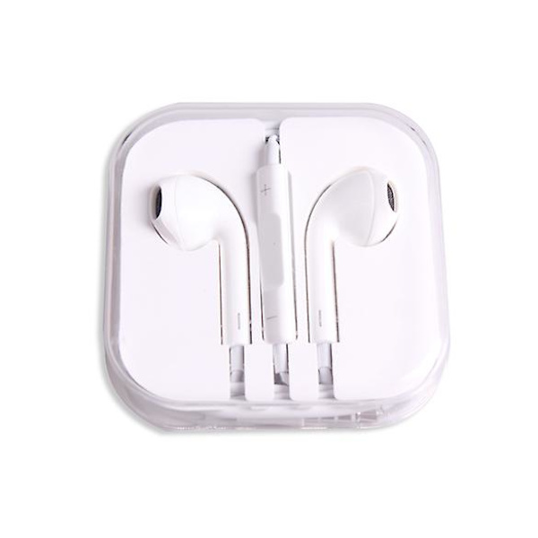 Flerfärgat hörlurar med volymkontroll och mikrofon för Iphone 5 5g 4s Ipad In-Ear Earbuds Red