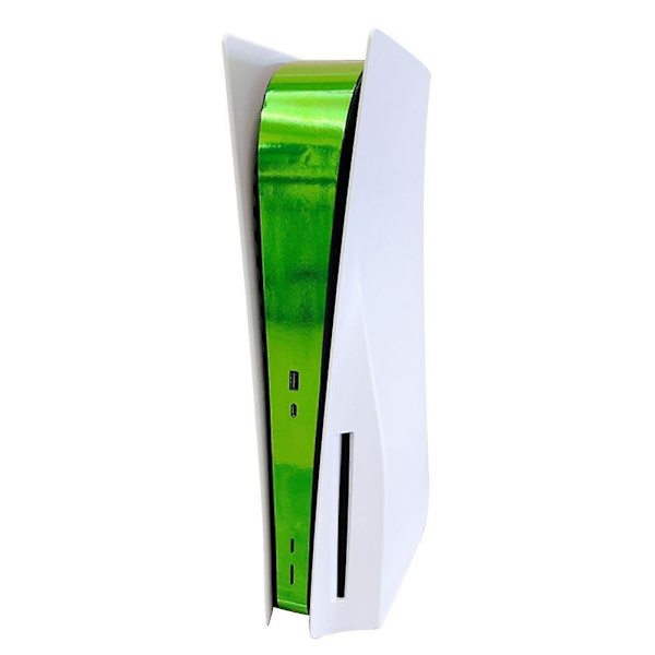 Dekal för PS5 CD-ROM digital version, skin sticker skydd för Playstation 5 controller konsol center dammtät skyddsdekal Electroplating green