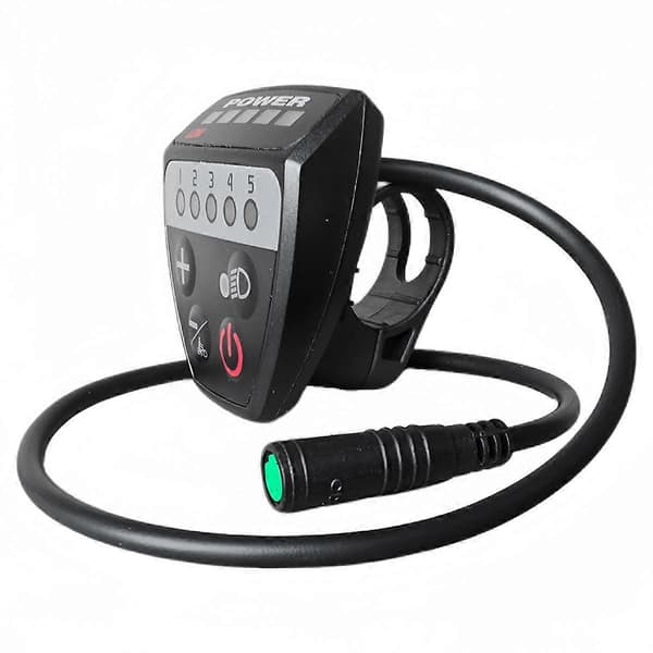 [LCS]DZ888 Elcykel Display Controller LED Display UART Protokol Kompatibel med BBS01B BBS02B Midtmotor Adgang Black