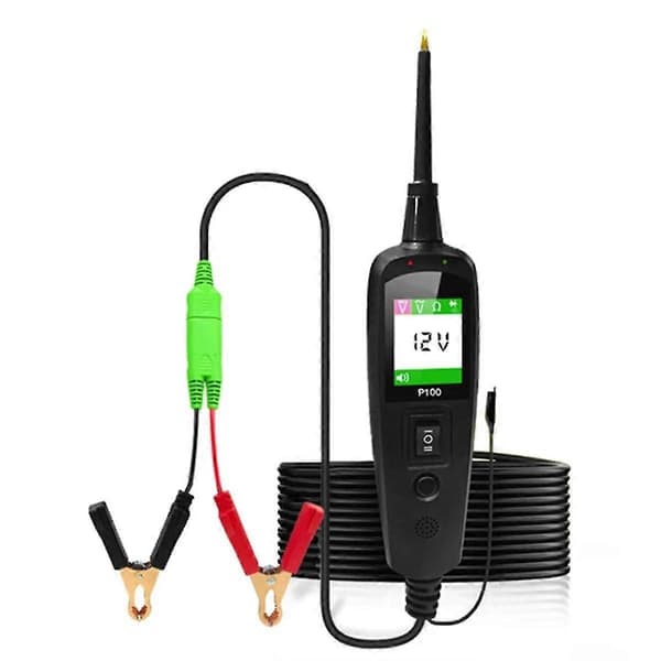 [LCS]2M Automotive Circuit Tester Power Circuit Probe Kit Bilspænding/Modstandstester 12/24V Diagnostik Black