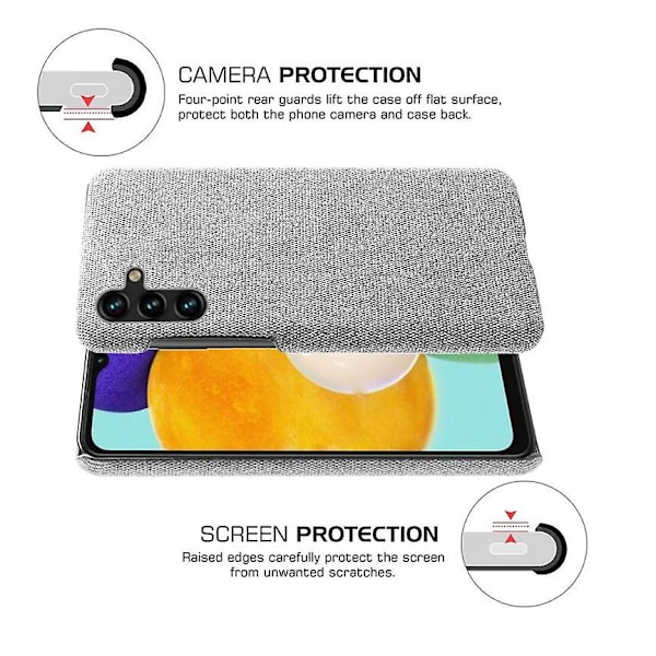 Stoffbeskyttelsesdeksel for Samsung Galaxy A13 5G Gray