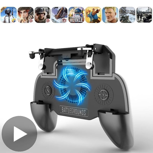 Gaming l1 r1 styrspak för android iphone telefon gamepad pubg controller mobil trigger joypad spelkonsol pad mobil 4000mah with box