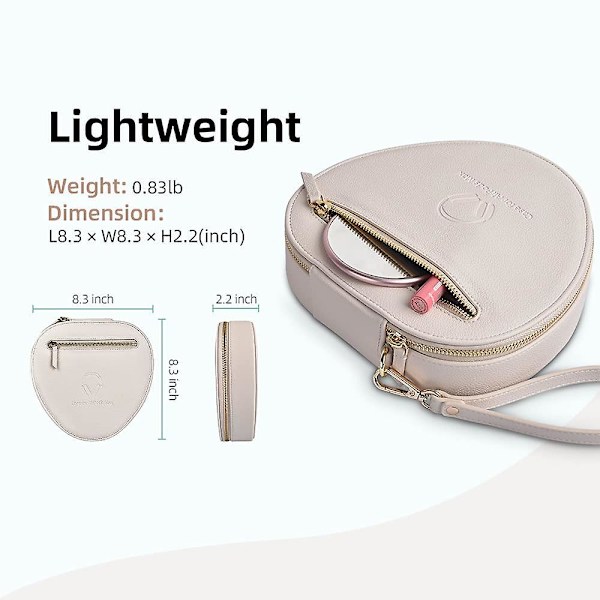Airpods Max Opbevaringsetui, PU Læder Etui Kompatibelt med Airpods Max Trådløse Hovedtelefoner Beige
