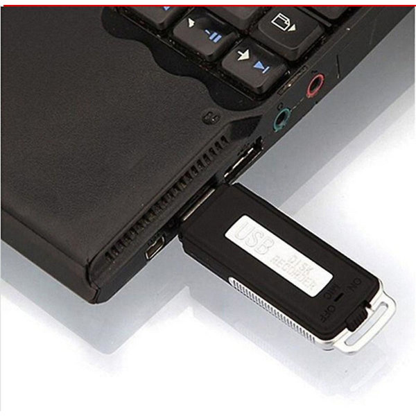 8GB metall digital röstinspelare Röstaktiverad USB Pen Drive Röstinspelning med två fack