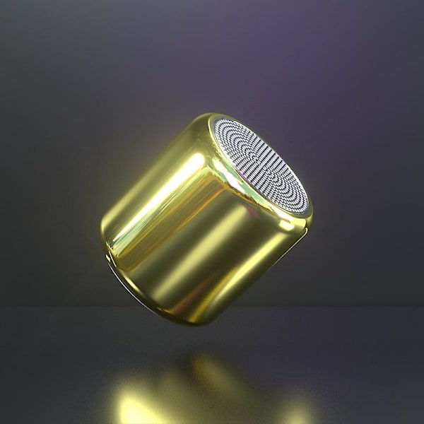 Mini Bluetooth 5.0 Stereo Högtalare Portabel True Wireless Subwoofer Kolumn Gold