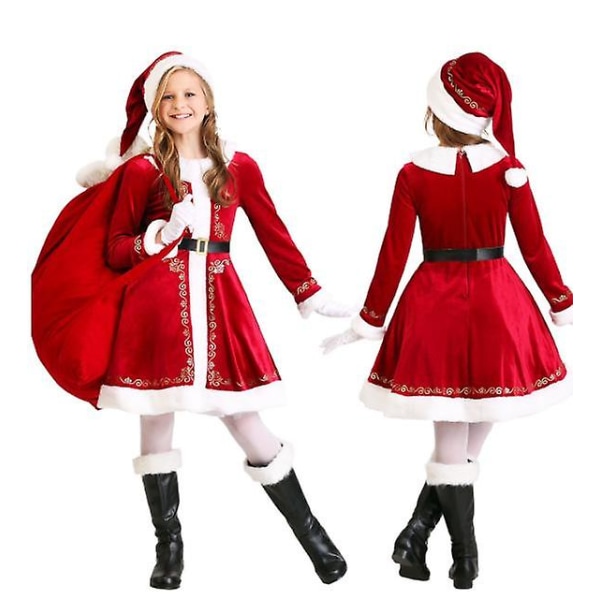 Kostym Röd Julklänning XL