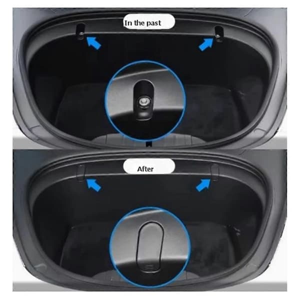 Opbevaringskrog til frontbagagerum 1116002-00-C 1116003-00-C til Tesla Model 3 Varekrog Black
