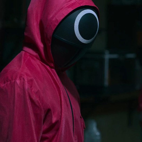 Squid Game Maskerad Tv-serie Round Six Cosplay Helmask Huvudbonad Halloween Kostym För Män Comb2 S