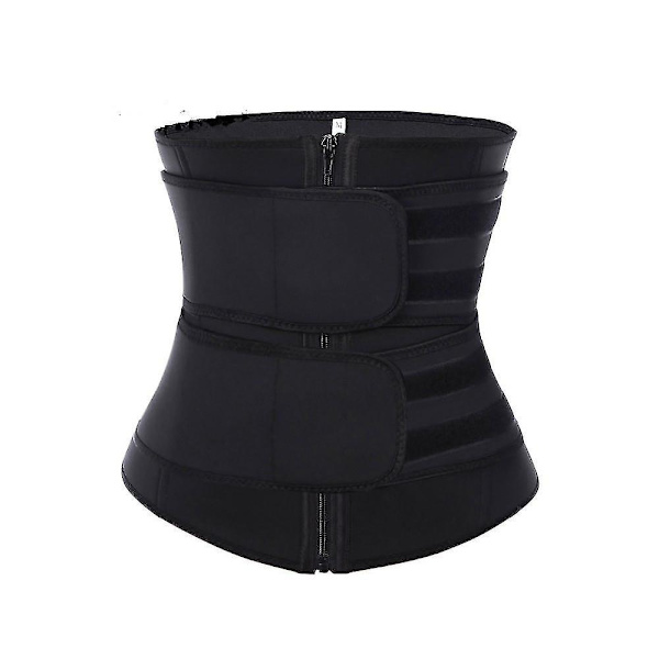 Midjetrimmer Bälte Kvinnor Bastudräkt Svett Wrap Tränare Bantning Kroppsformare Black 6XL