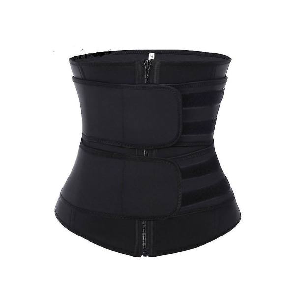 Midjetrimmerbälte Dam Bastukostym Svettlindningstränare Slimming Body Shaper Black 3XL