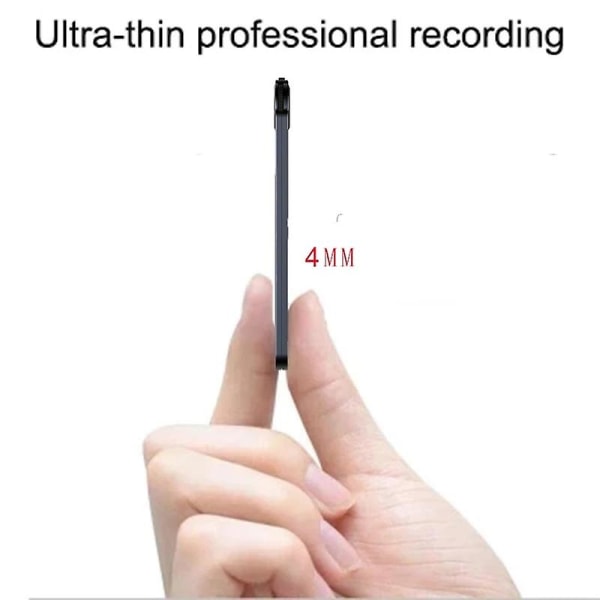 150 timmar Ultratunt kort Digtal Voice Recorder Oculta16gb Miniaktiverad Professionell Ljudinspelning Micro Flash Drive Diktafon