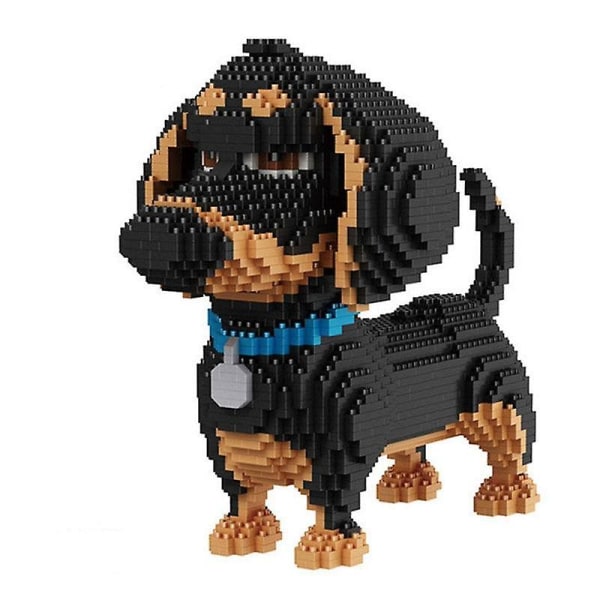 2100 st 16014 populär tecknad hund mini tax modell block byggklossar leksaker för barn presenter hund husdjur byggklossar 18241 no box