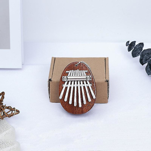 8-tangenters Kalimba Mini Tommelfingerklaver Fingerklaver Akryl Fingerkeyboard Instrument Egg
