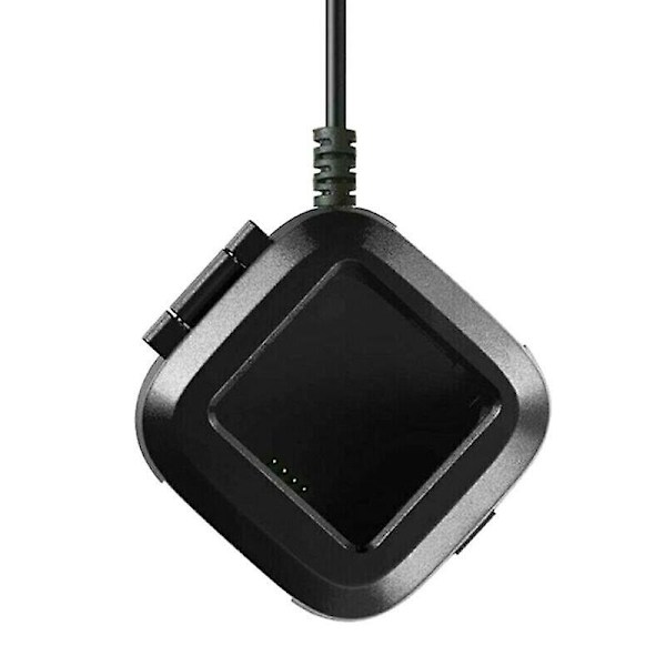 Svart USB-ladekabel Strømlader Dokkingstasjon for Fitbit Versa / Versa Lite