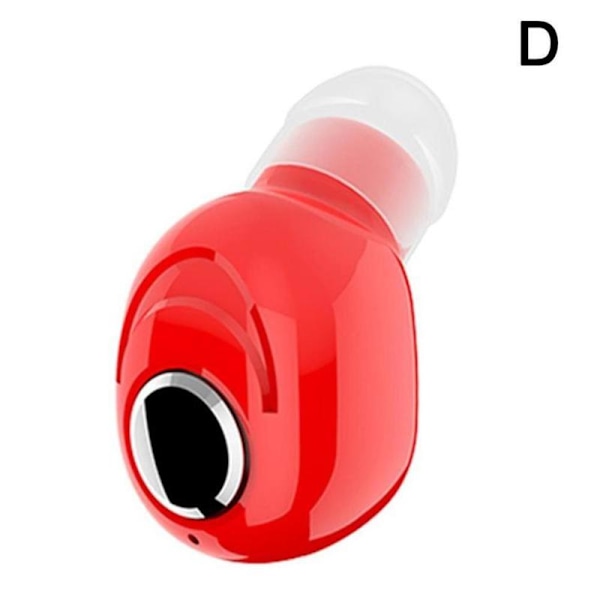 1*Langattomat Bluetooth-kuulokkeet In-ear Stereo Headset Earbud M Red One-size