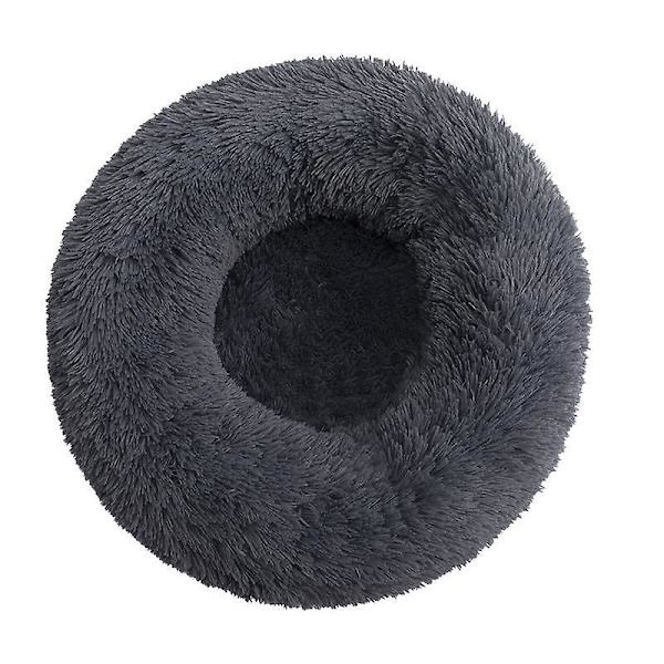 Kissa Koiran Sängyt Talvi Lämmin Nukkuma Sohva Donitsi Pesä Pyöreä Lämmin Sänky Lemmikkitarvikkeet light gray