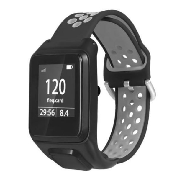TomTom Runner 3 / Adventurer Silikoniranneke Harmaa