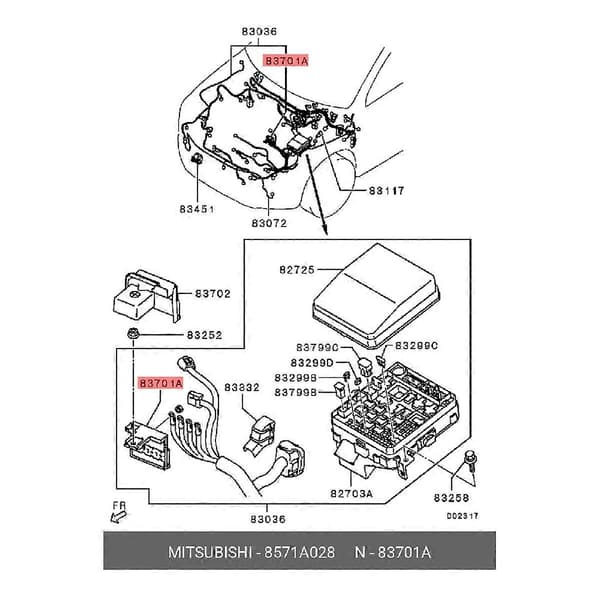 [LCS] Smelteboksmontering kompatibel med Mitsubishi Outlander ES LE SE SEL