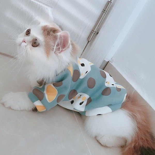 Lemmikkikissan asu vaatteet kissoille talvi Yellow leopard L-16