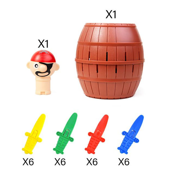 Pop-up Pirate -lautapelit lapsille, 4 vuotta